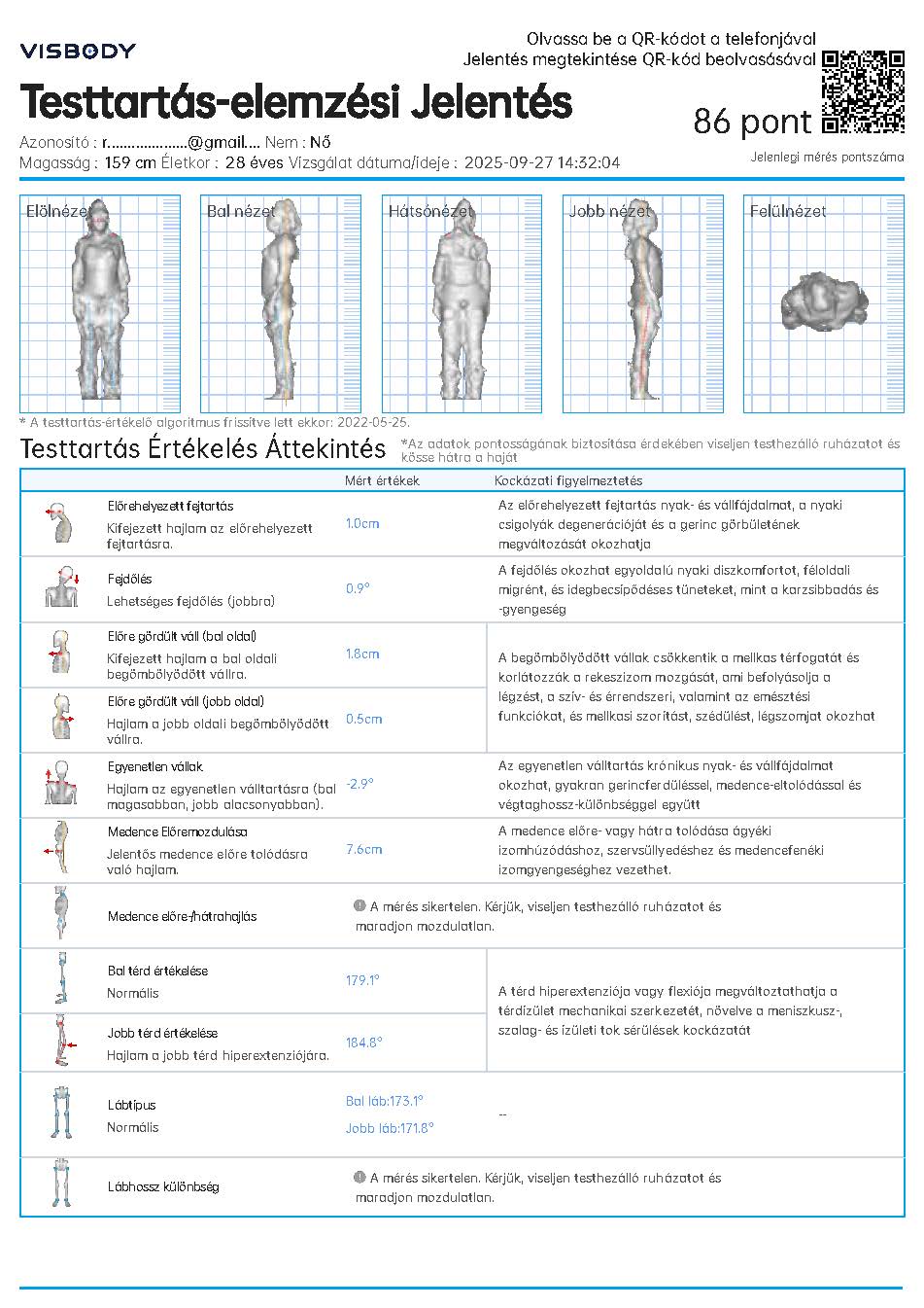 Visbody-M30 3D/4D Testtartás-Testösszetétel Scanner - Image 6