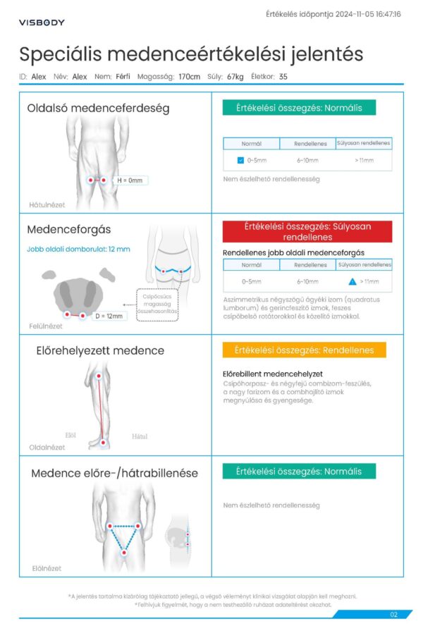 Visbody-R60 Gerincferdülés,Medenceértékelés Diagnosztika,Súlypont- és Egyensúly-elemzés Scanner - Image 3