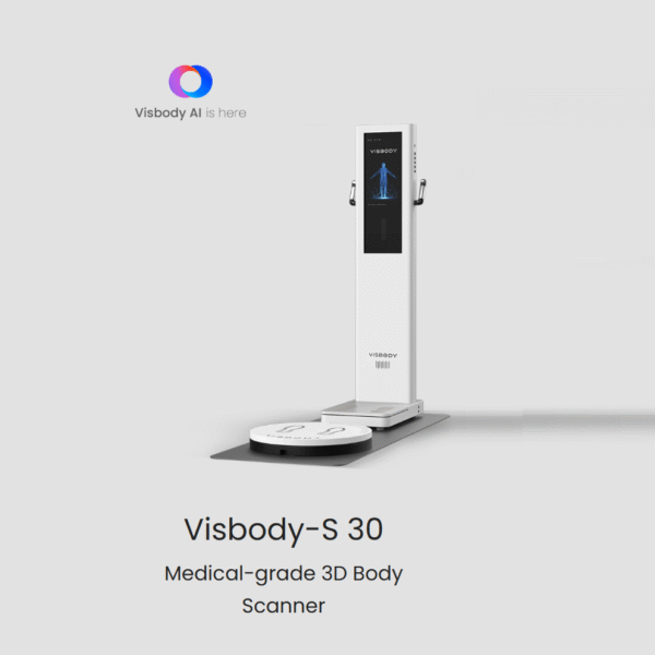 Visbody-S30 BIA+3D fúziós technológia, Orvosi pontosságú Testösszetétel-Testtartás Scanner